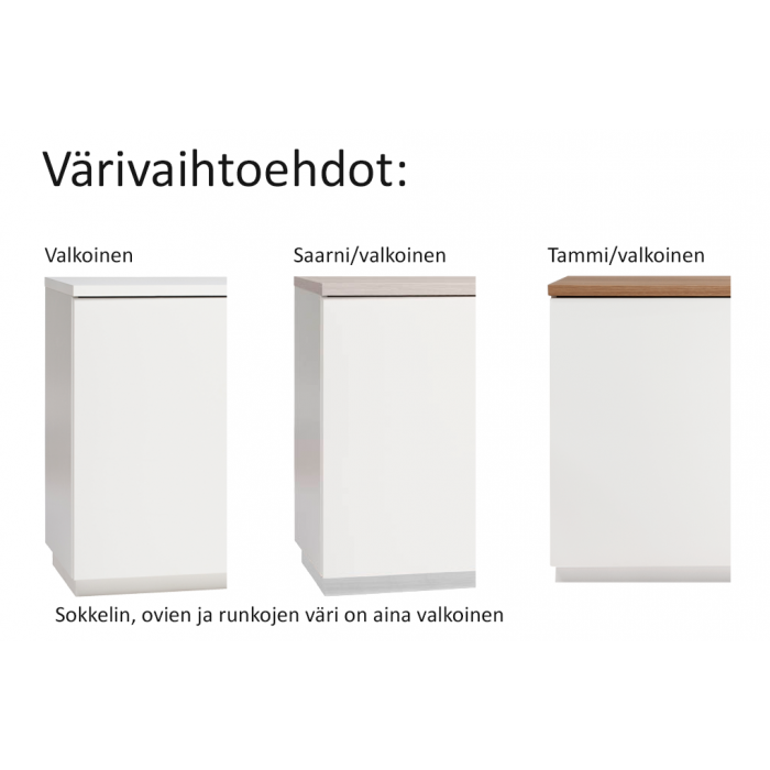 Hiipakka Anton matala kaappi, umpiovi