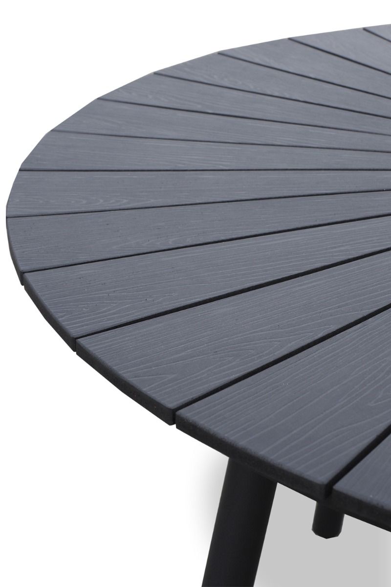 Hobart pyöreä terassipöytä + 4 Tonga-tuolia