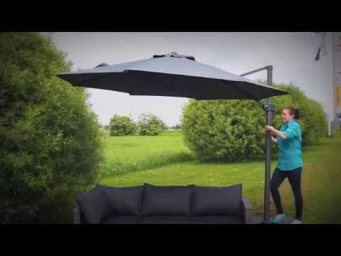 Roman aurinkovarjo 3m, hiekan väri