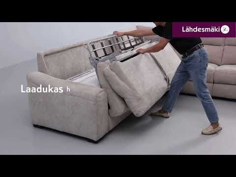 Viking vuodekulmasohva mekanismilla, taupe