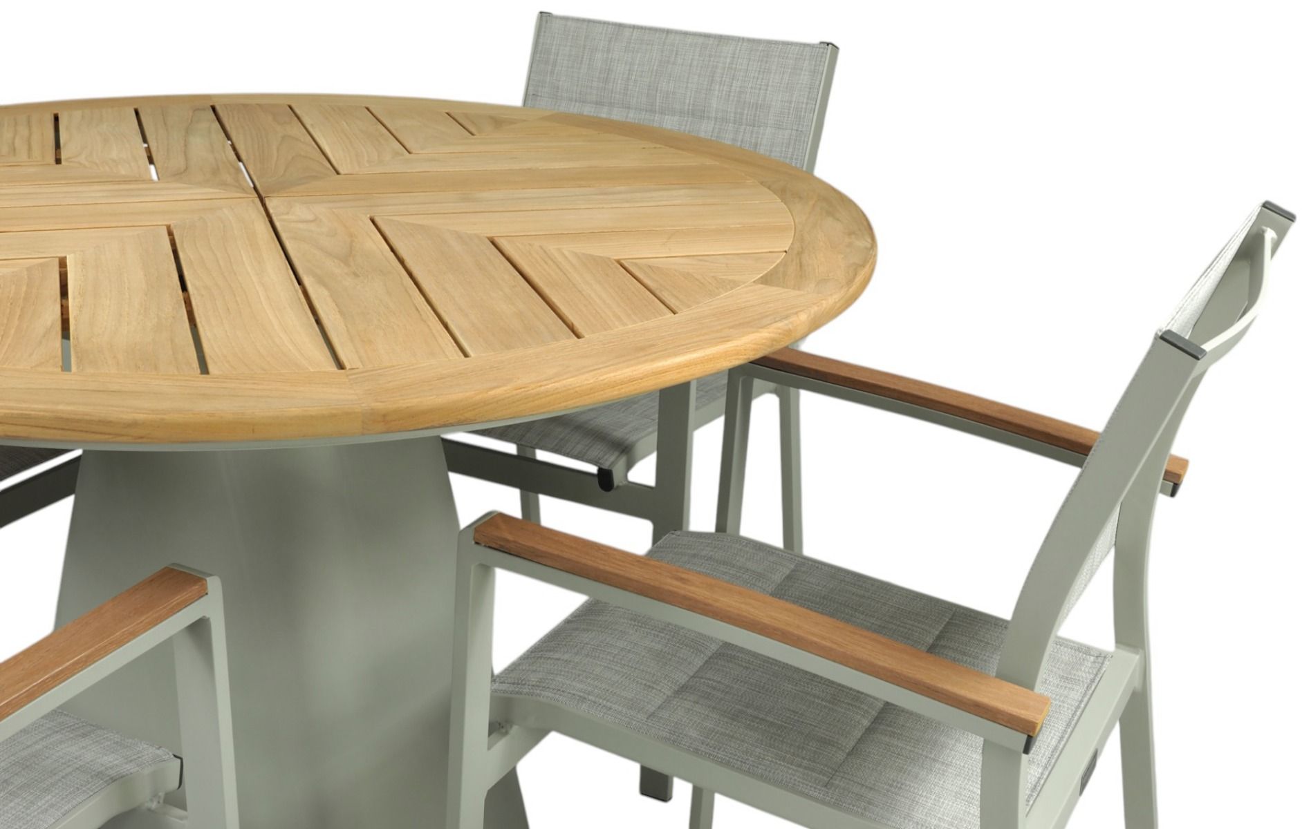 Hugo pyöreä terassipöytä + 4 Tango tuolia