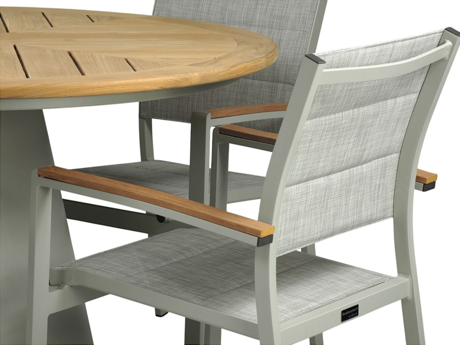 Hugo pyöreä terassipöytä + 4 Tango tuolia