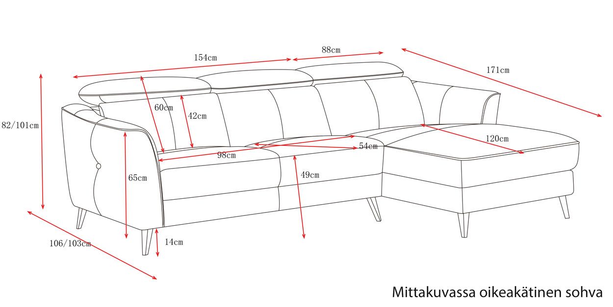 Plaza divaanisohva nahka, Taupe