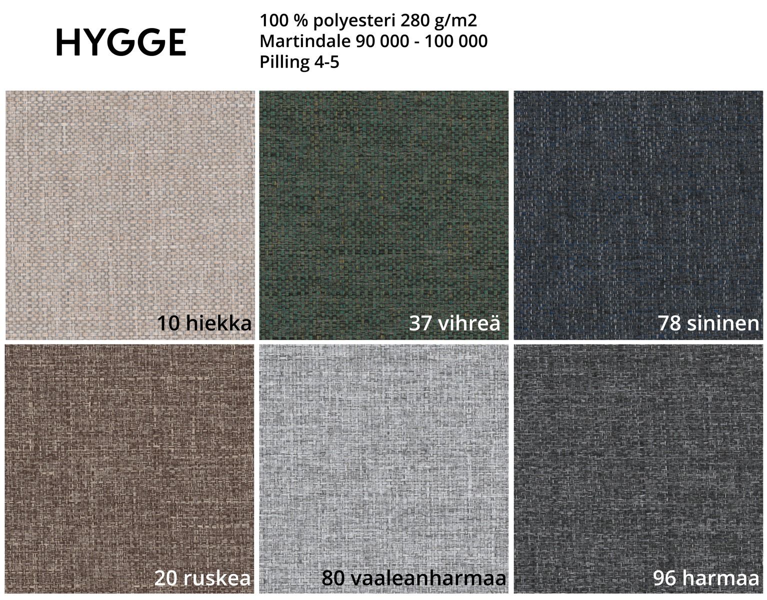 Mocca avokulmasohva 250cm, eri värejä