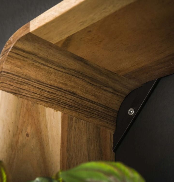 Amsterdam Box seinähyllysetti, akaasia