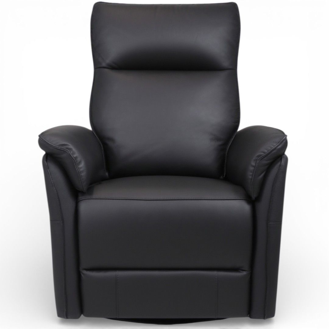 Iisa sähkömekanismituoli, musta nahka