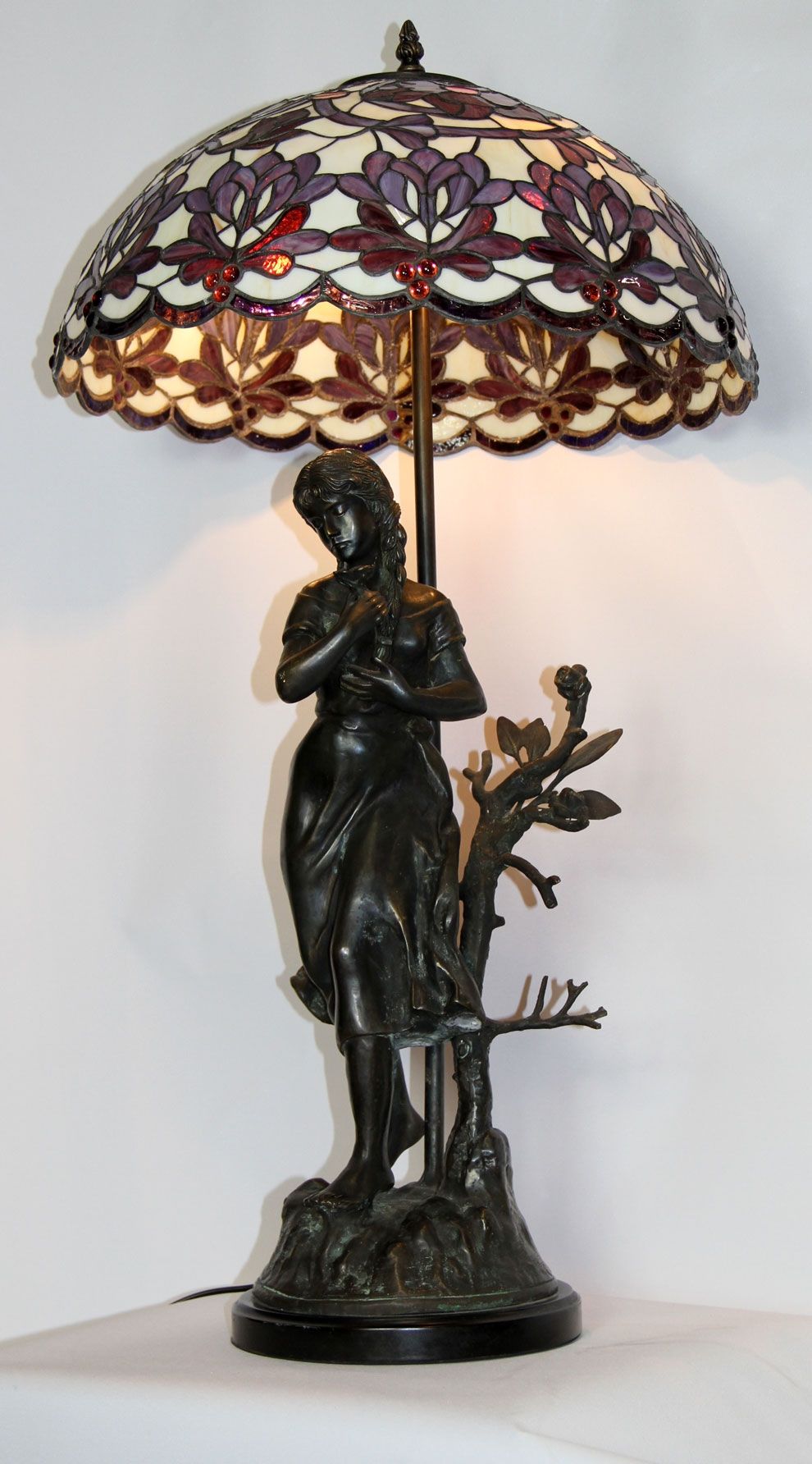 Varjostin valkoinen/lila