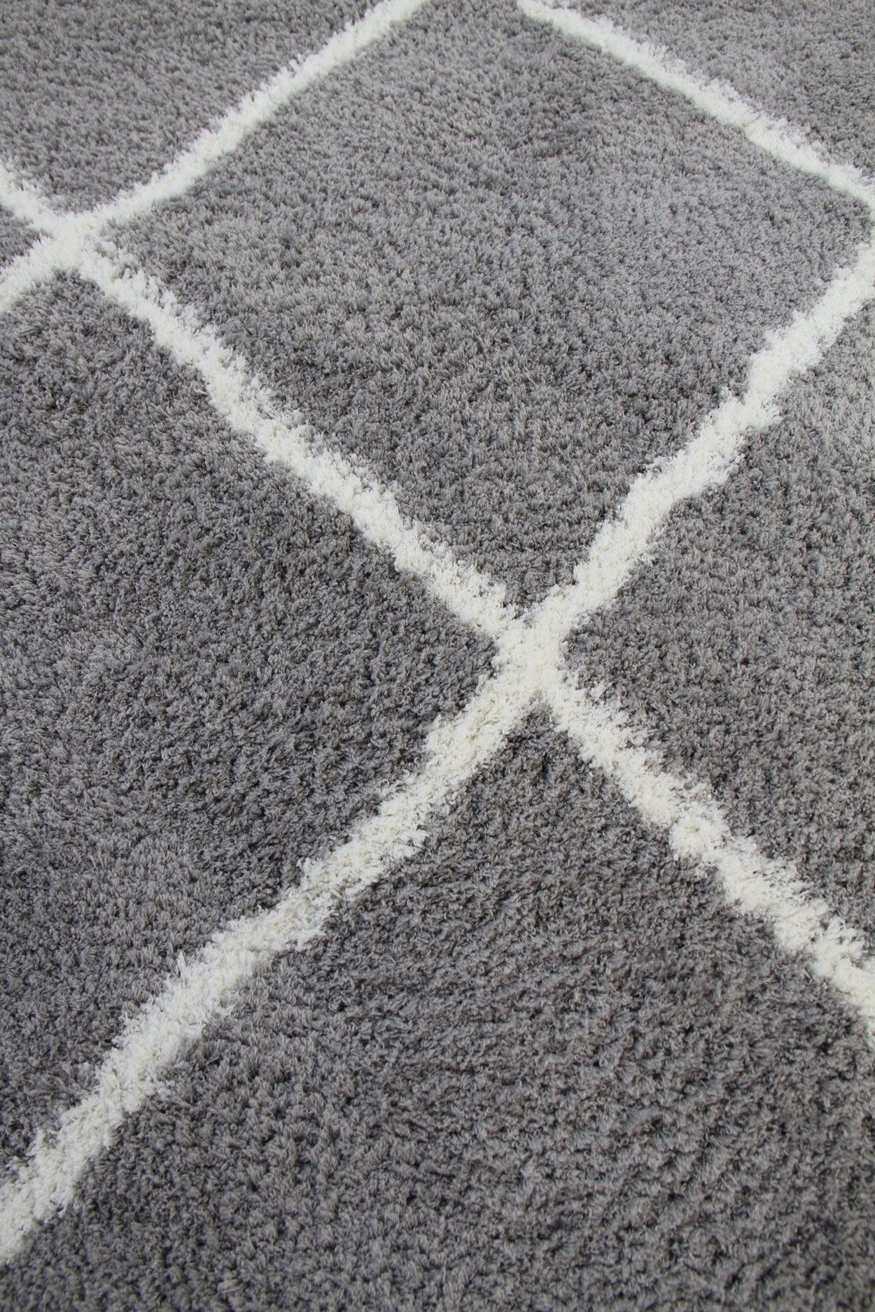 Silkyway nukkamatto, harmaa/valk, 200x285 cm