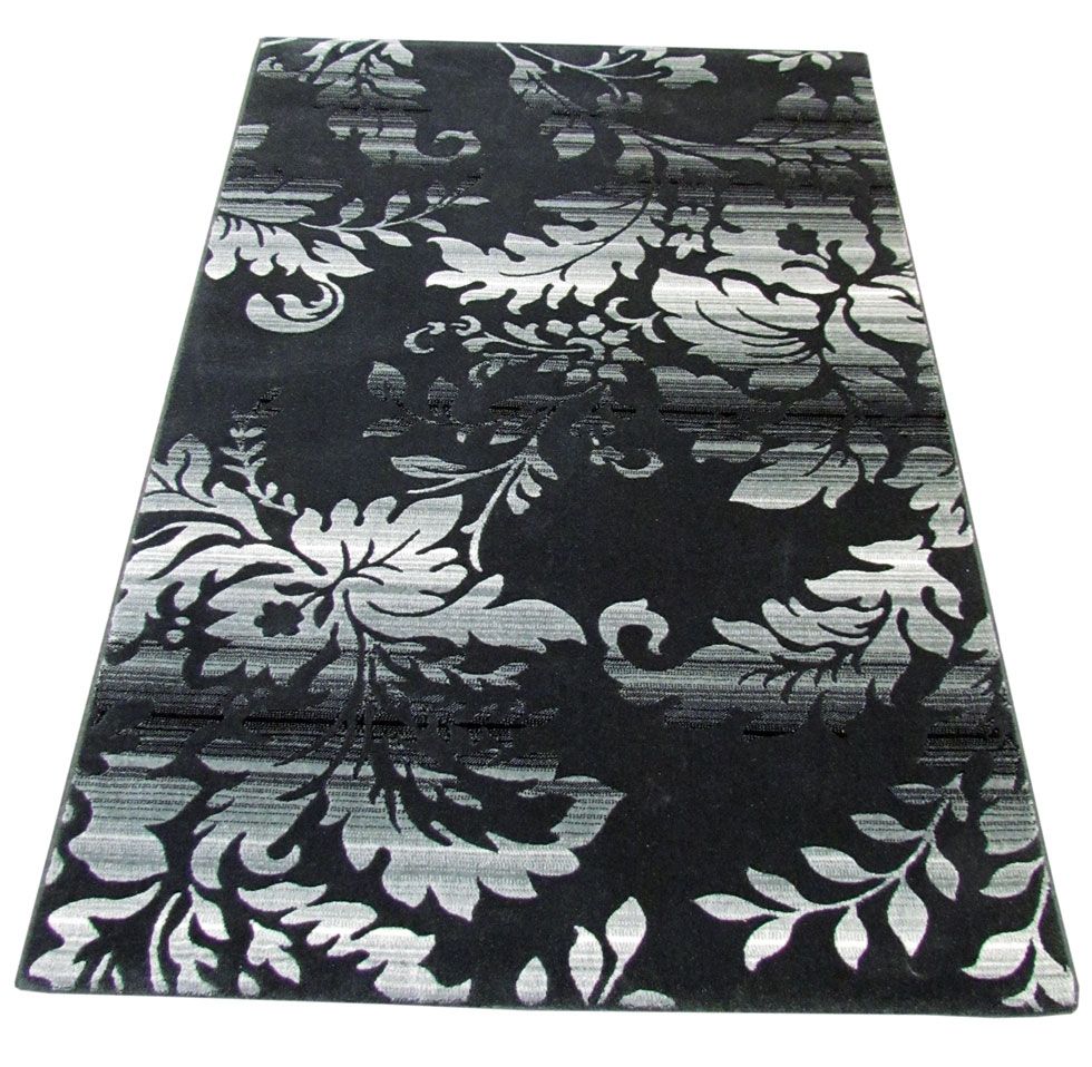 Florya-villanukkamatto, musta 140x200 cm