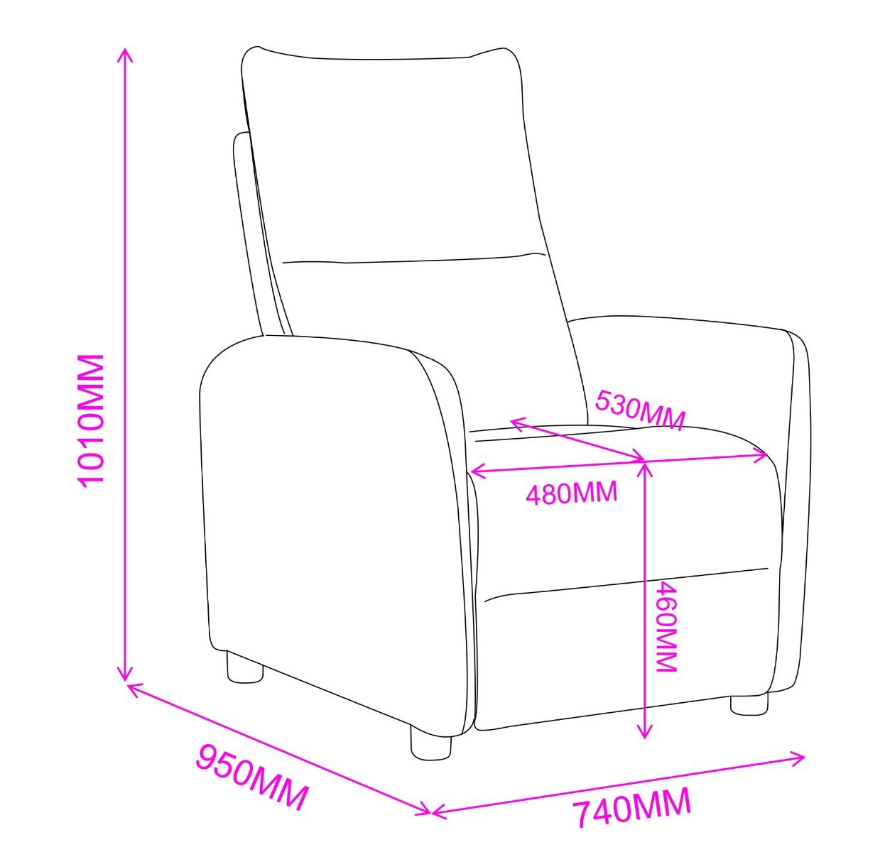 Indy mekanismituoli, vaaleanharmaa