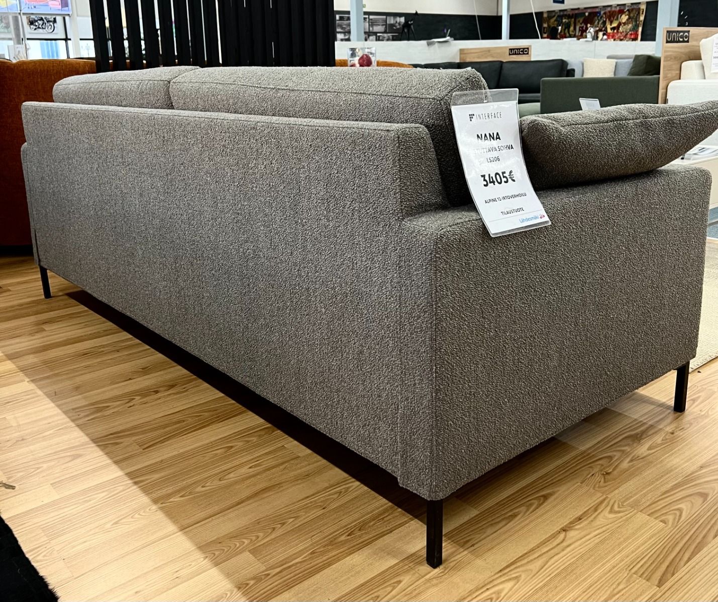 Interface Nana sohva 206 cm, ruskea