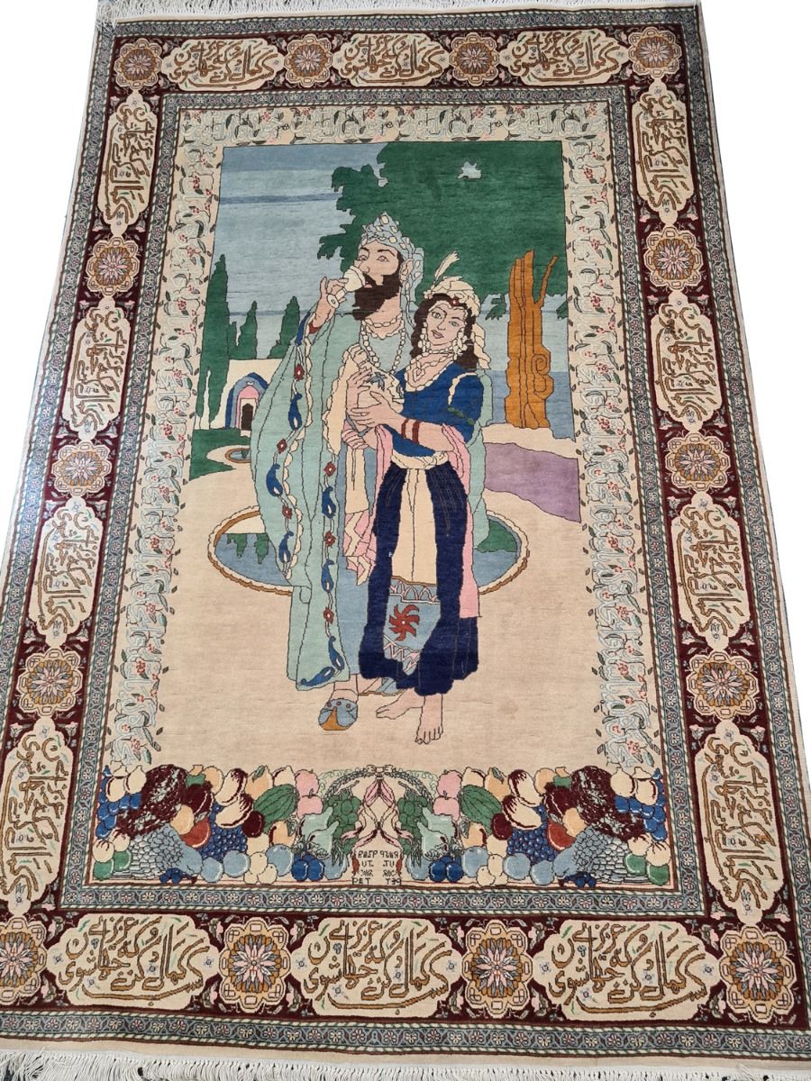 Isfahan matto, 139x216 cm