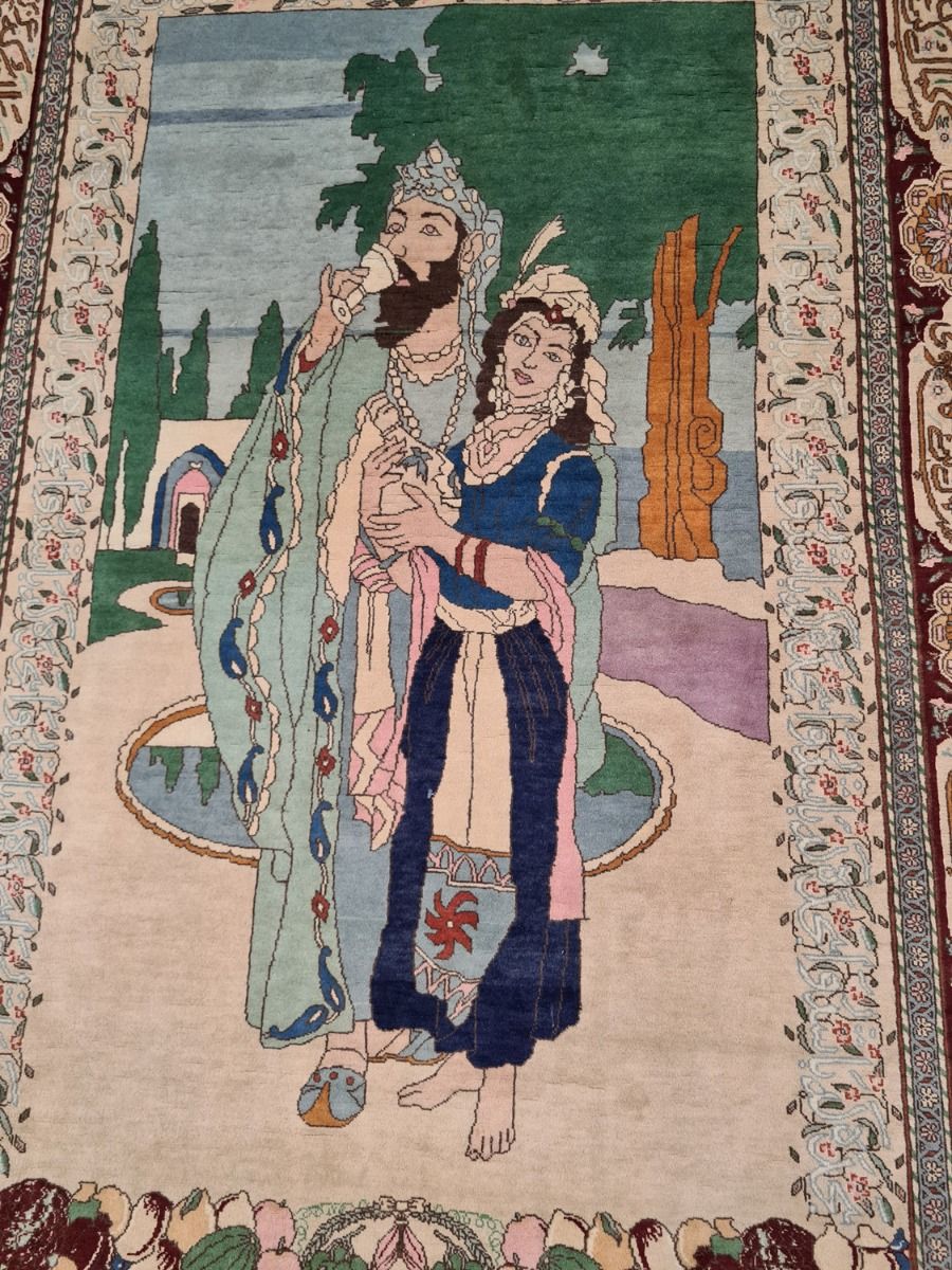 Isfahan matto, 139x216 cm