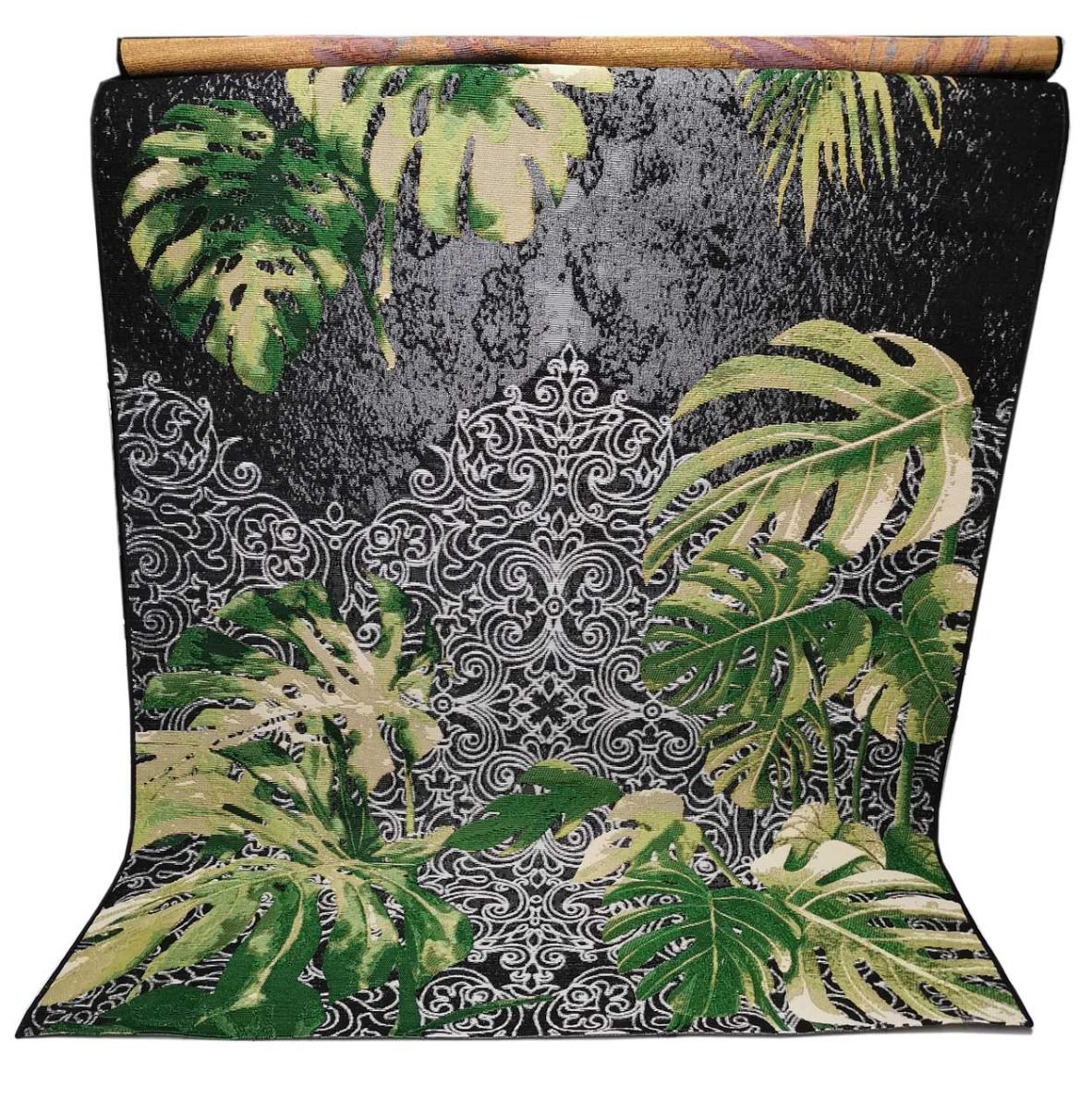 Mustapohjainen gobelin matto, Isla