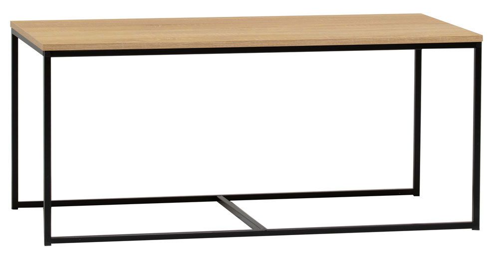 Hiipakka Isla sohvapöytä, iso musta/hunajatammi