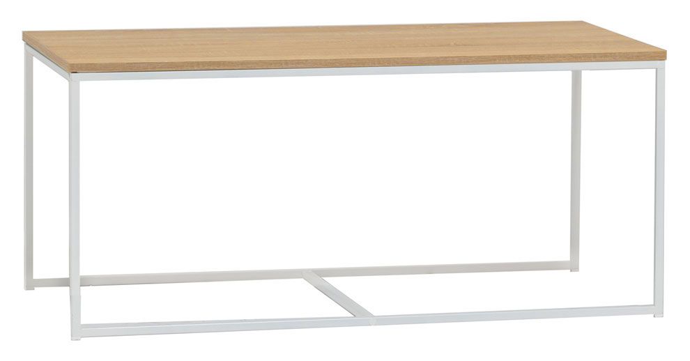 Hiipakka Isla sohvapöytä, iso valk/hunajatammi