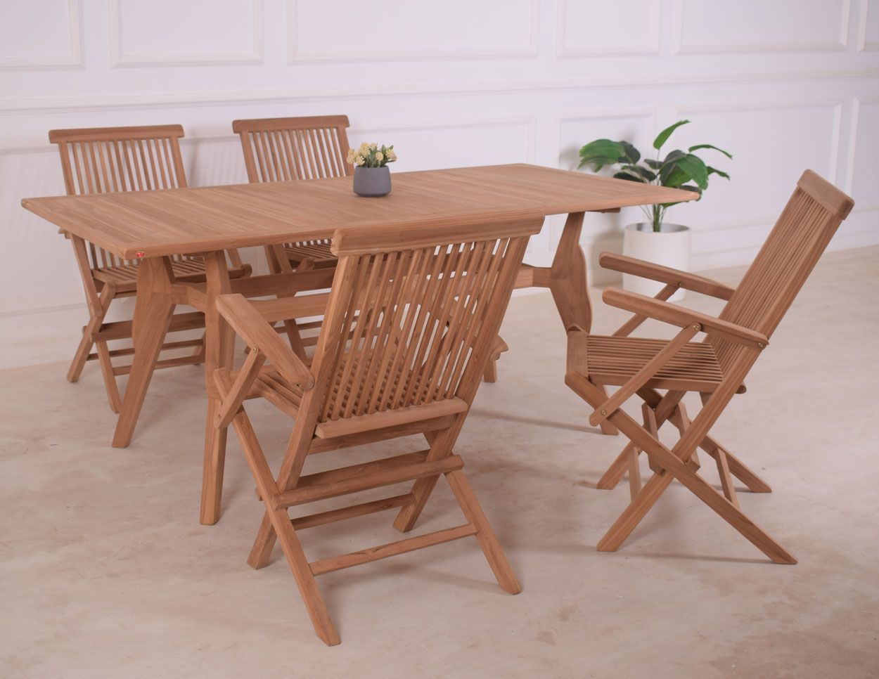 Aruba ruokapöytä 90x180cm, tiikkiä