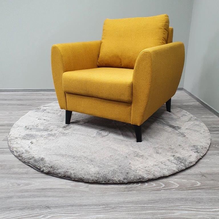 Jasmine matto, harmaa, pyöreä