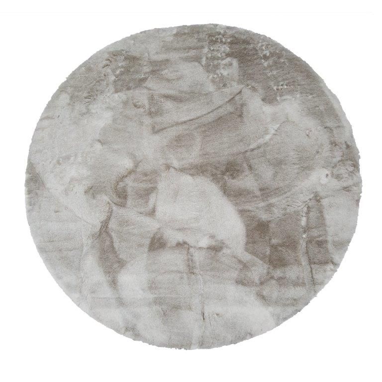 Jasmine matto, pellava, pyöreä