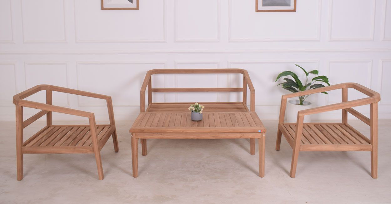 Bintan sohvaryhmä, tiikkiä