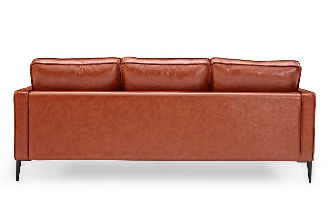 Jason 3-ist nahkasohva, vintage ruskea