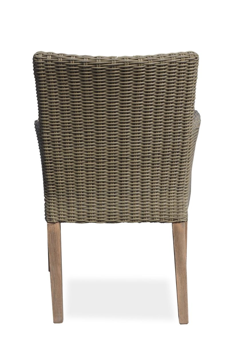 Java pyöreä terassipöytä 150 cm polyrottinkituoleilla