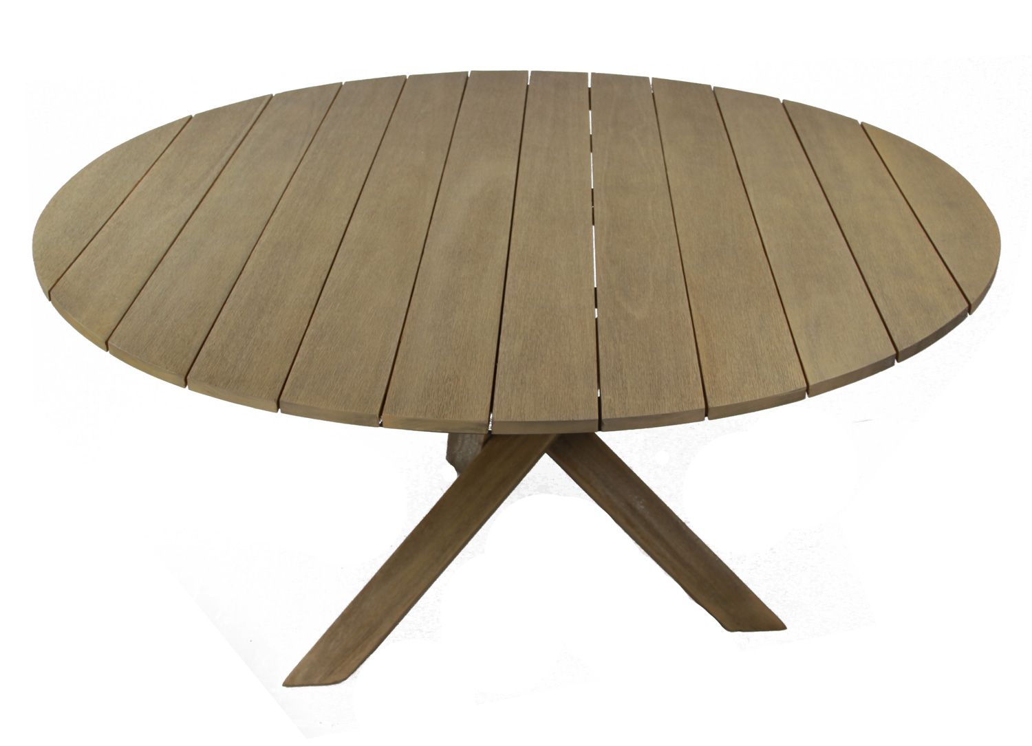 Java pyöreä terassipöytä 150cm + 6 Amanda rottinkituolia