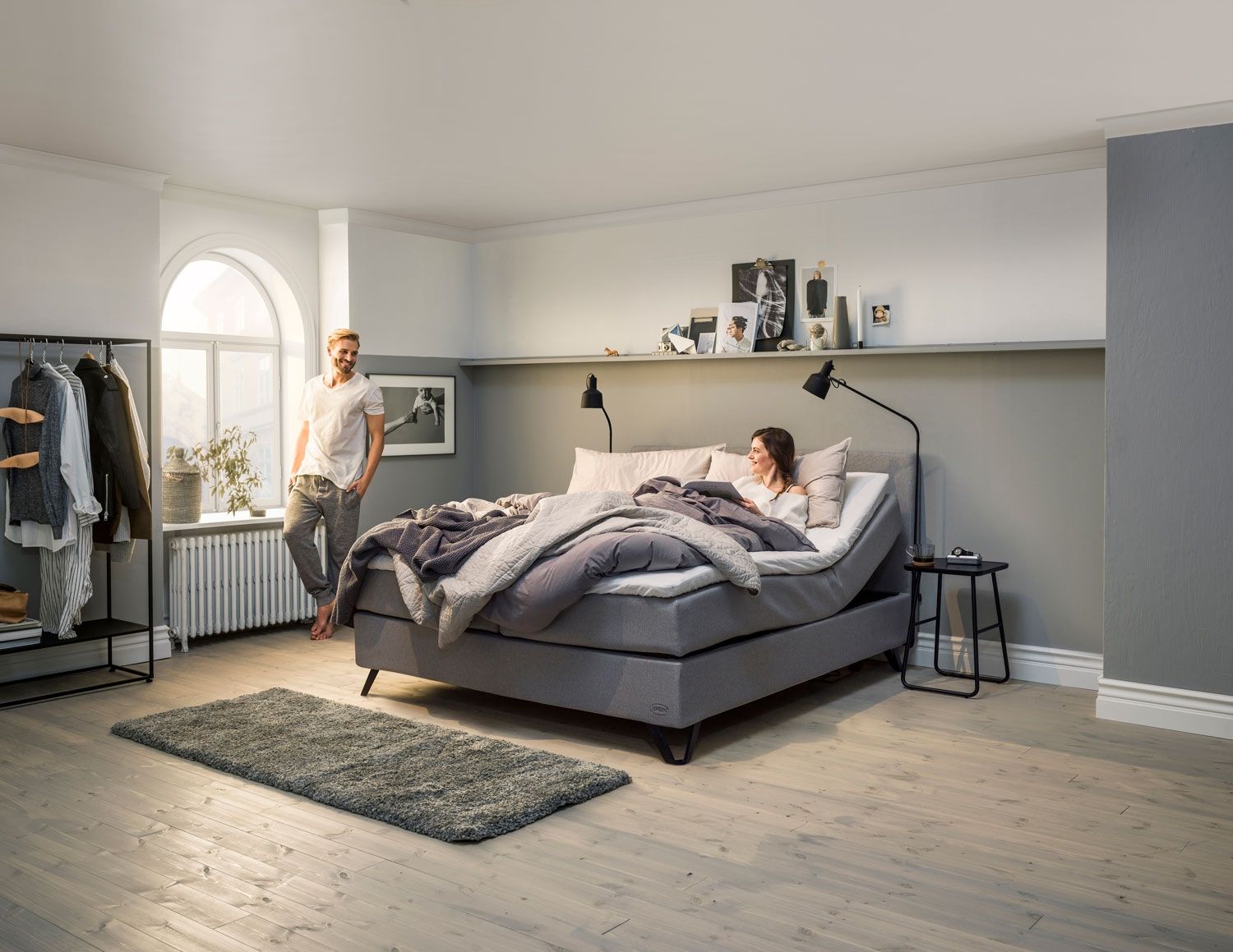 Jensen Add On kiinteä valaisin sänkyyn