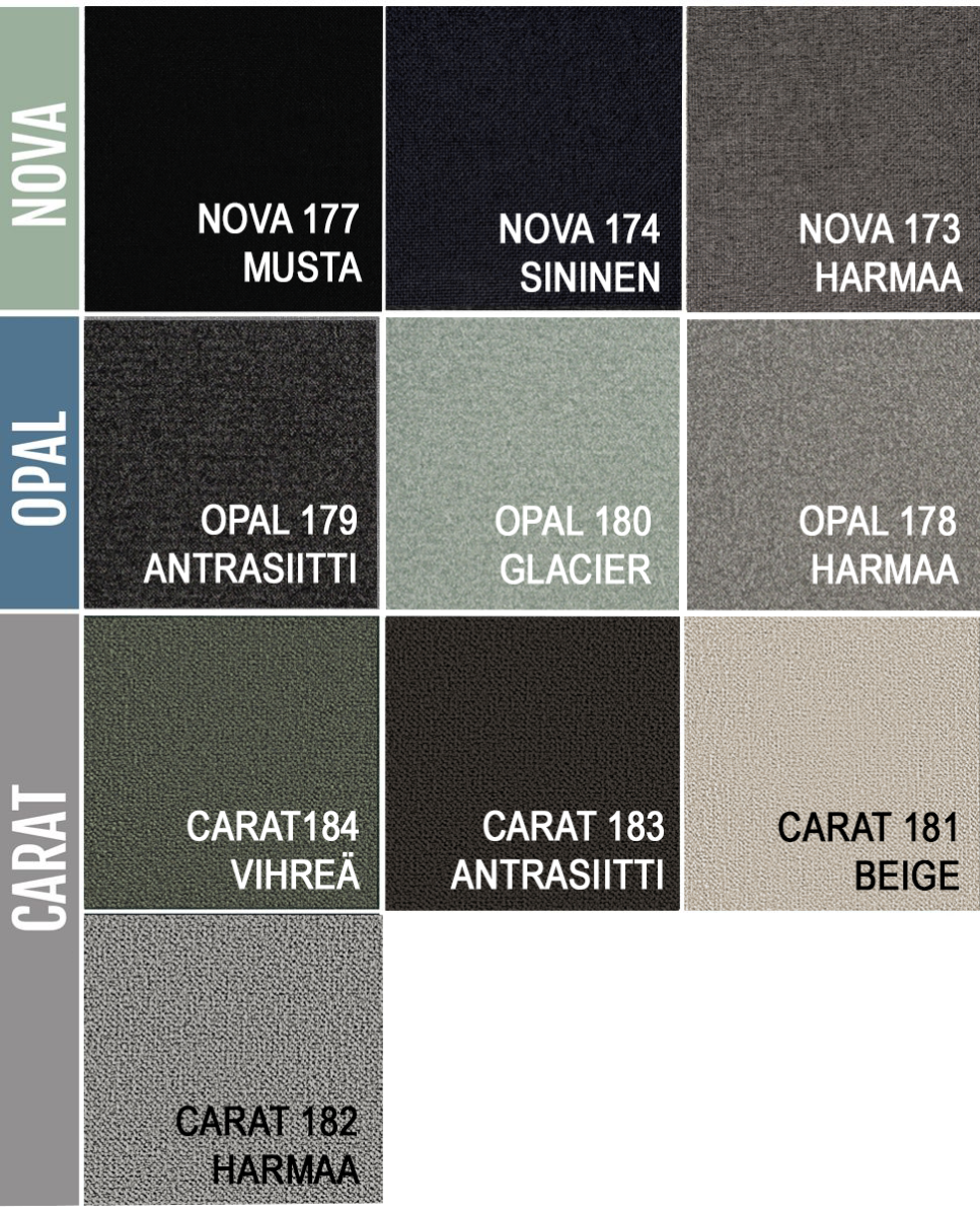 Jensen Ceres Decor sängynpääty 160cm, eri värejä