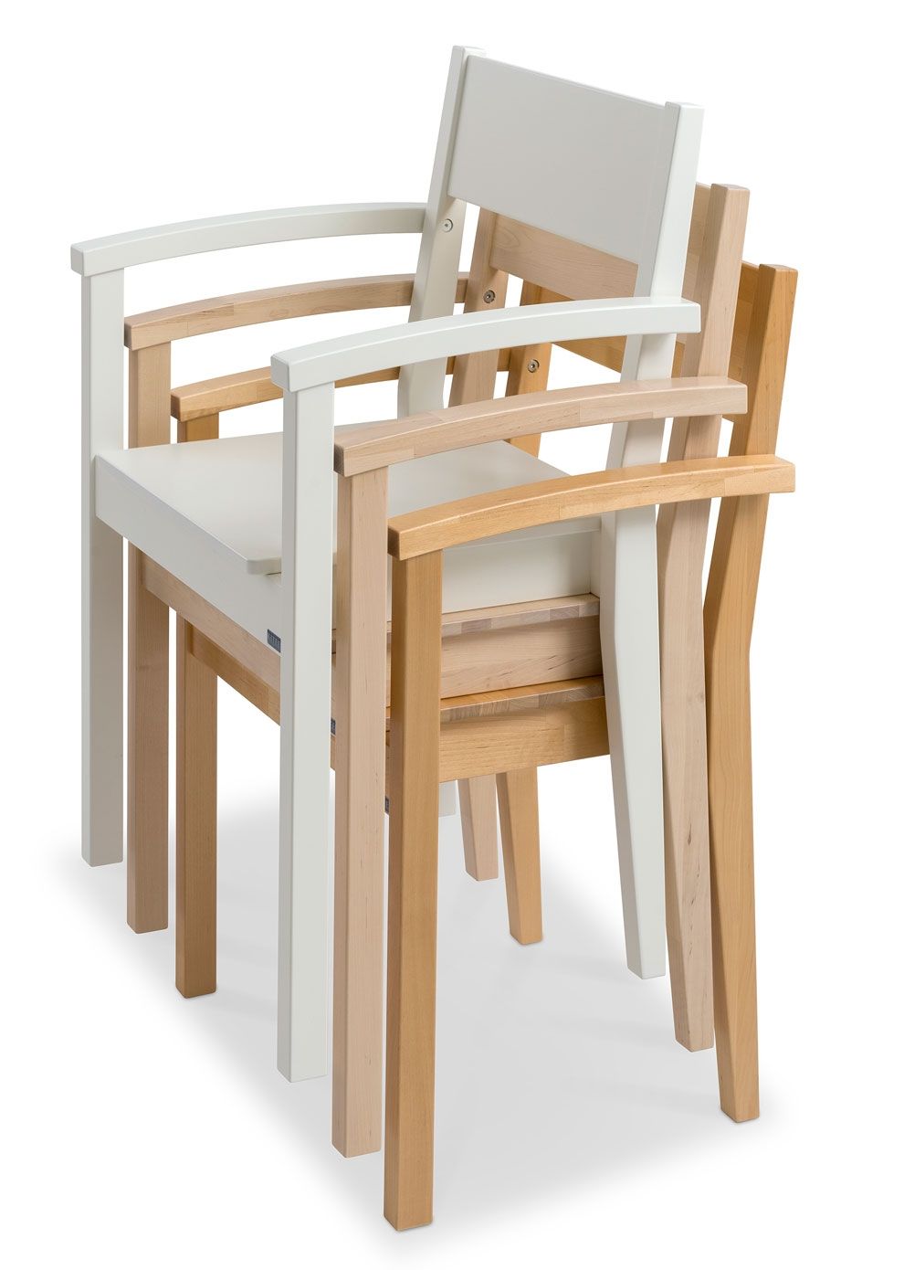 Joki tuoli käsinojilla ja liukupyörillä, eri värejä