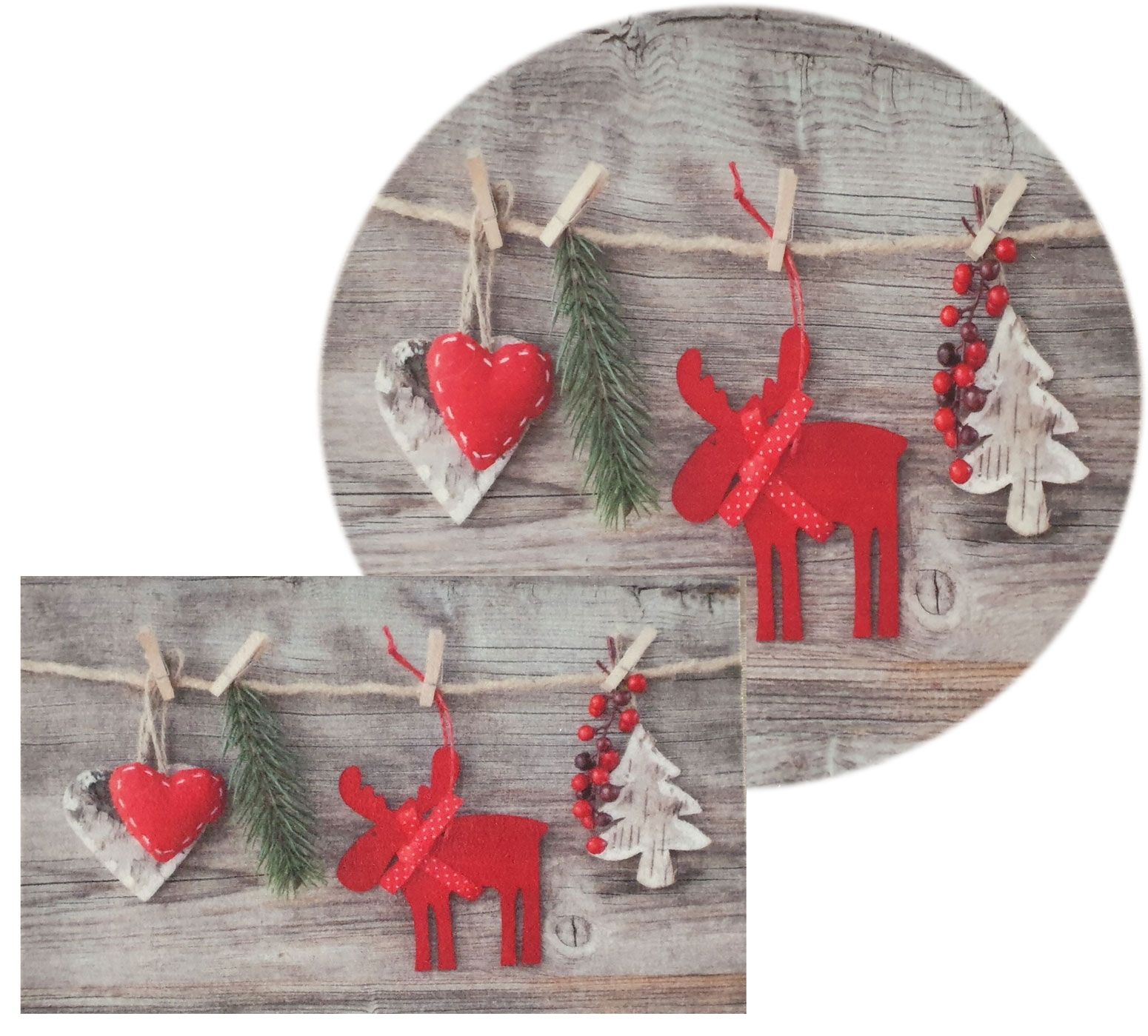 Joulumatto, pyöreä