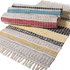 Kaarna puuvillamatto kapea, punainen