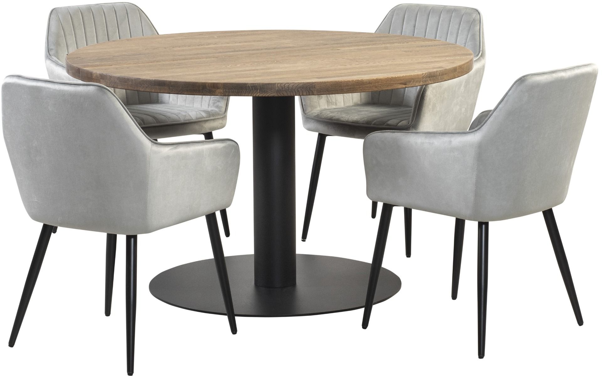 Kajo pyöreä tammipöytä 130 cm, eri vaihtoehtoja