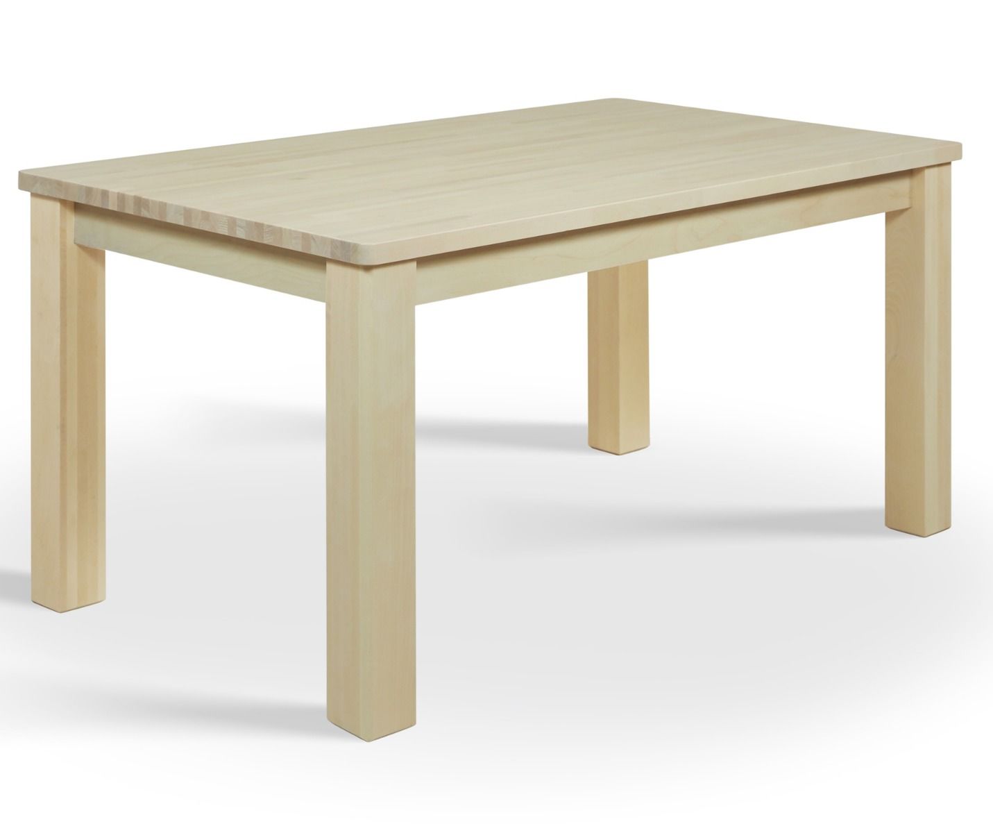 Vaalea koivun värinen ruokapöytä 140x85