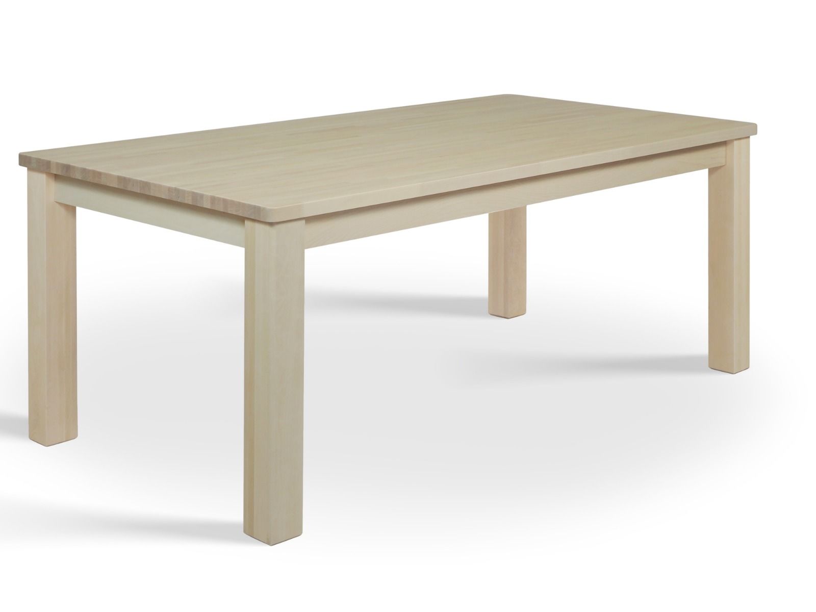 Koivu ruokapöytä 180x95 kuudelle hengelle paksulla kannella