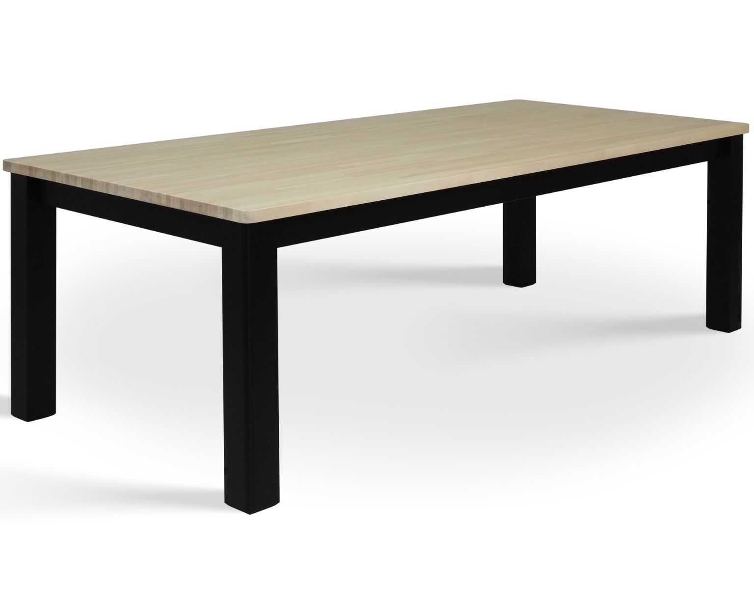Kanerva ruokapöytä musta/puu kahdeksalle hengelle