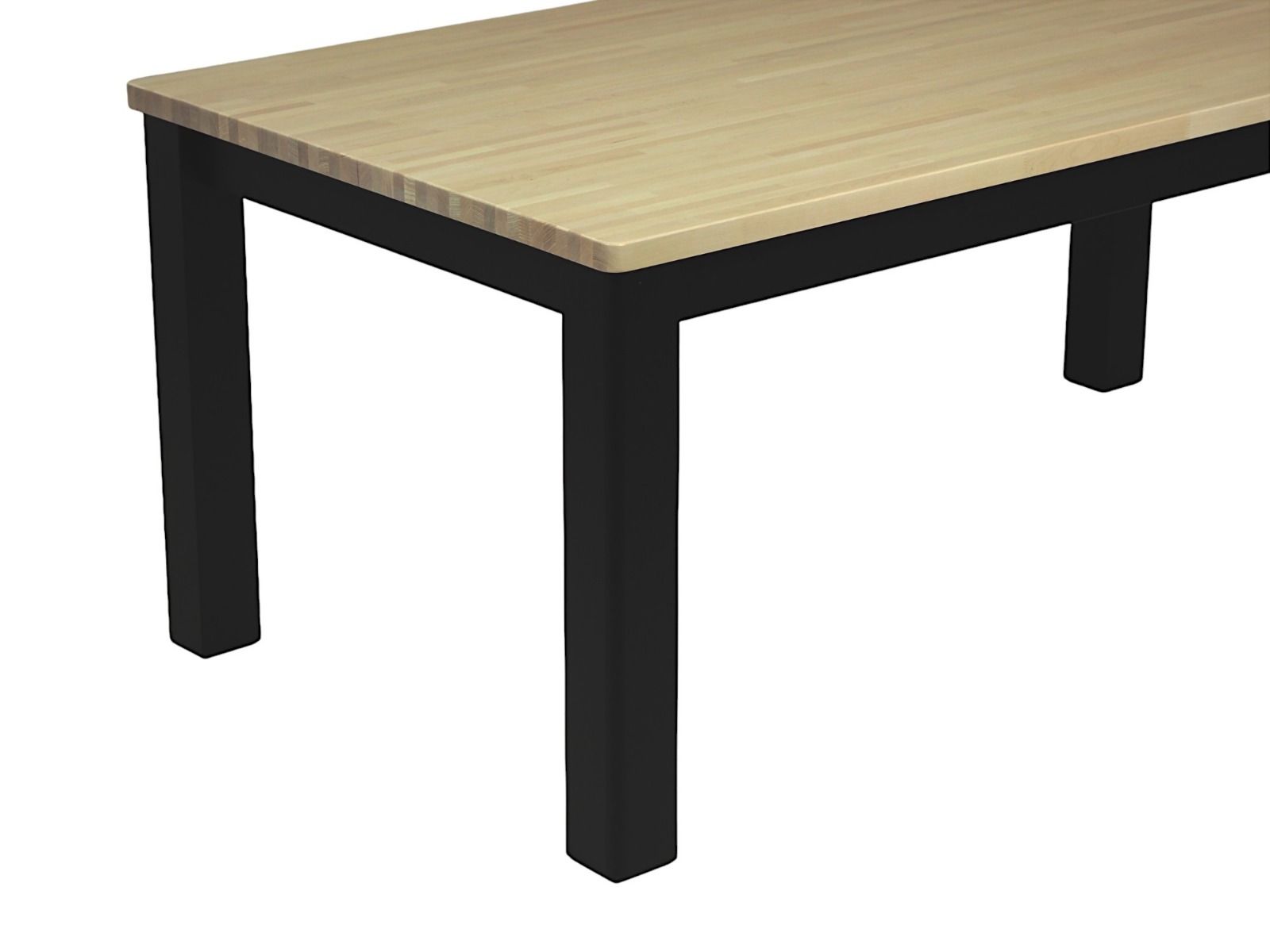 Kanerva ruokapöytä 180x95, musta/koivu