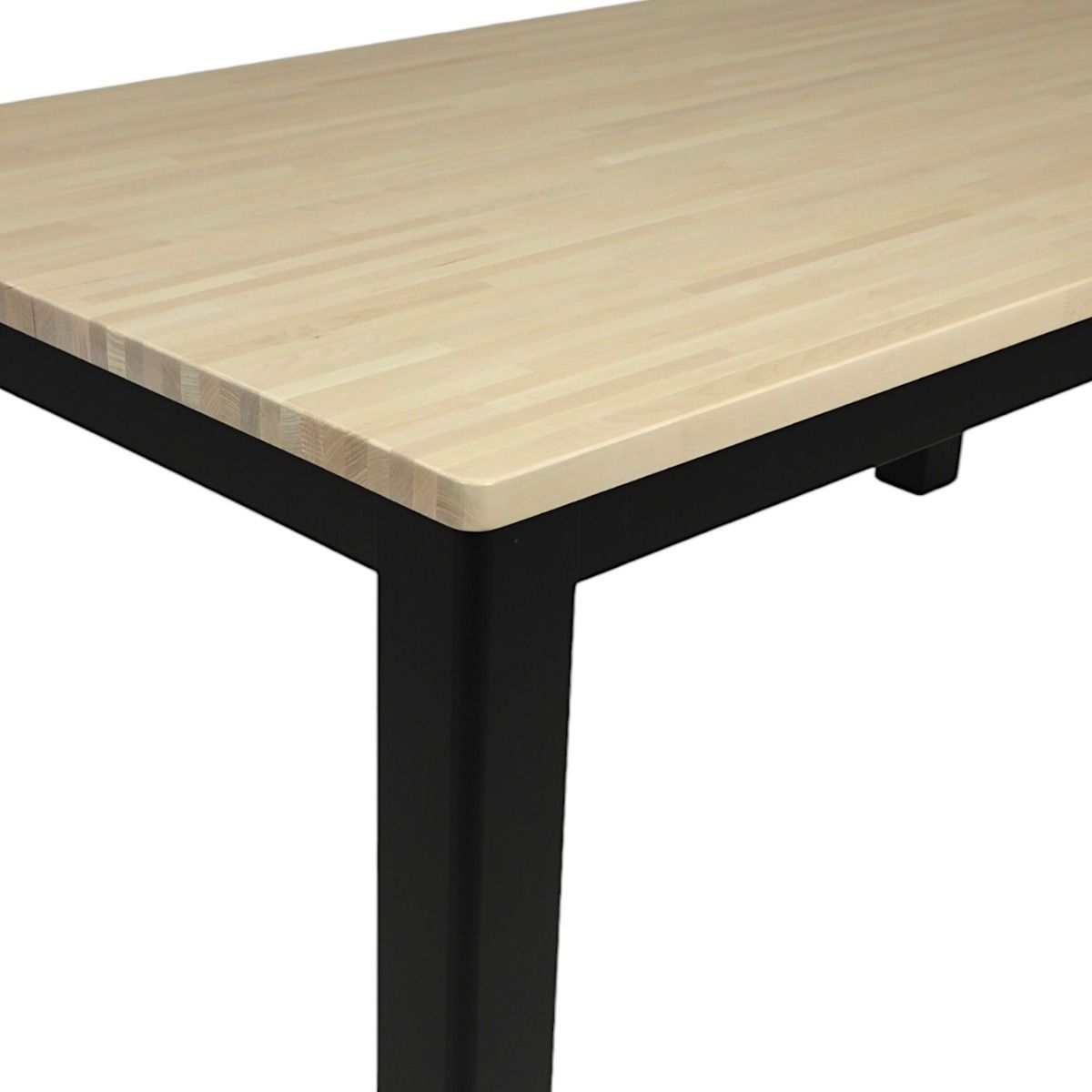 Kanerva ruokapöytä 180x95, musta/koivu