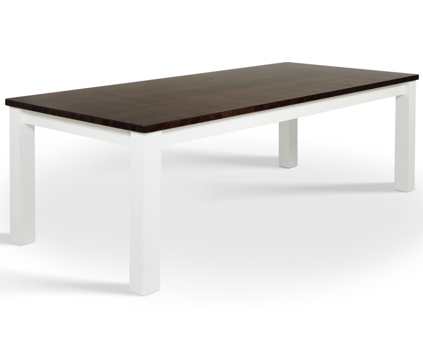 Kanerva ruokapöytä pähkinä-valkoinen 220 cm kahdeksalle