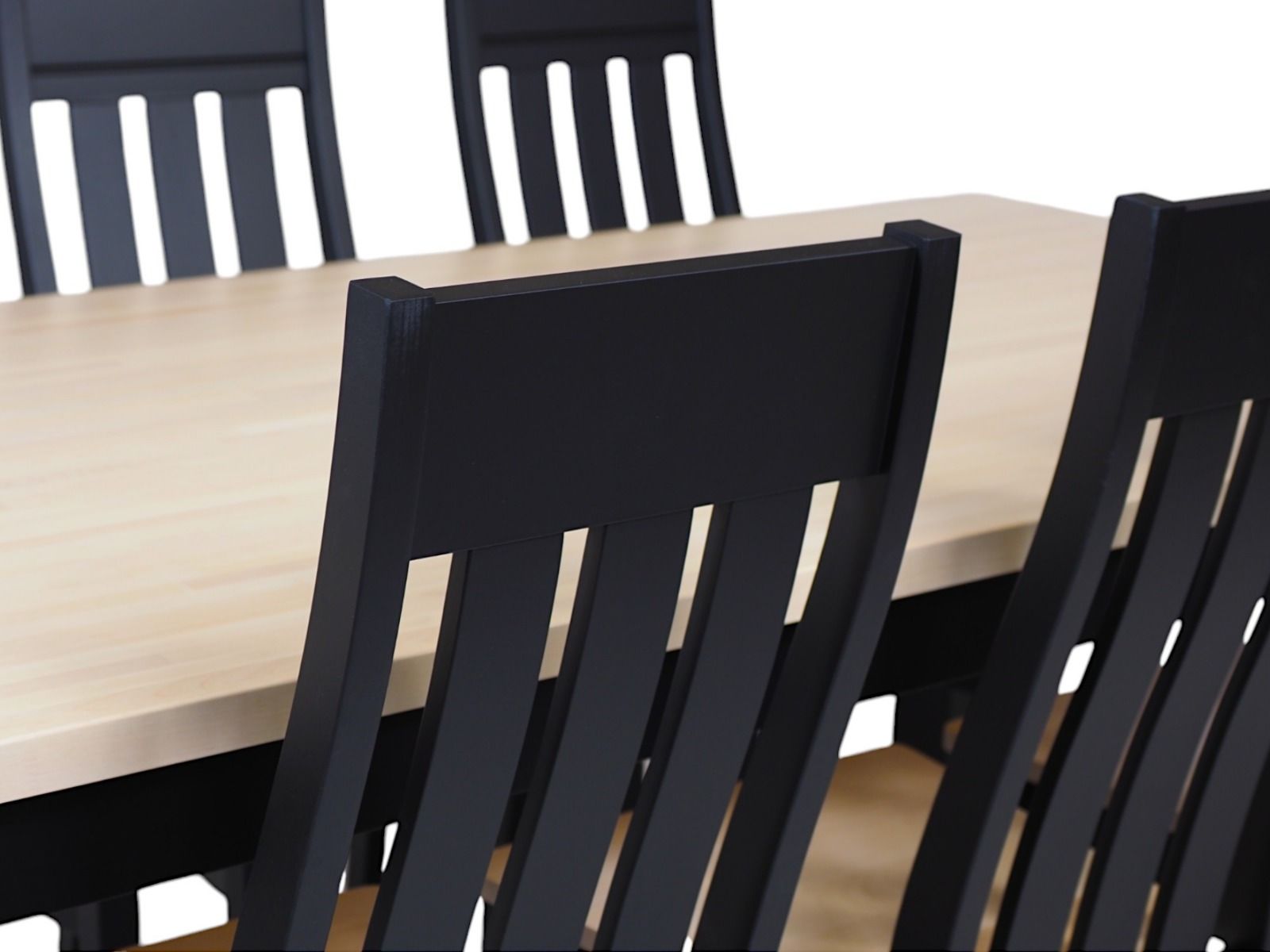 Kanerva ruokaryhmä kahdeksalle, musta/koivu