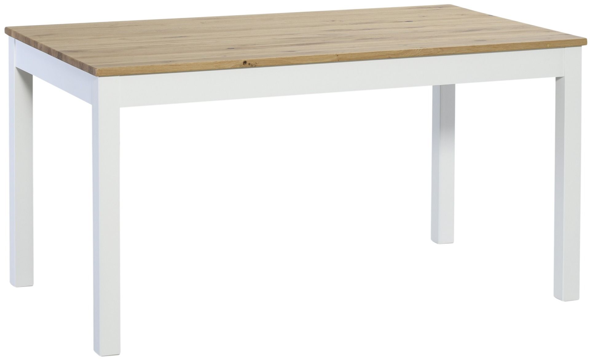 Kaski ruokaryhmä 130x80 + 4 Nurmi tuolia, valko-tammi