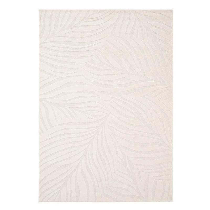 Kaste valkoinen lehtikuviollinen lyhytnukkamatto. paksuus 11 mm