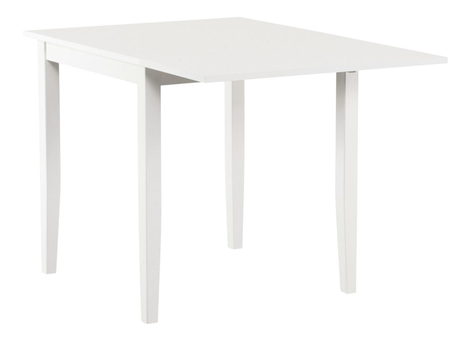 Kaura klaffi ruokapöytä, valkoinen