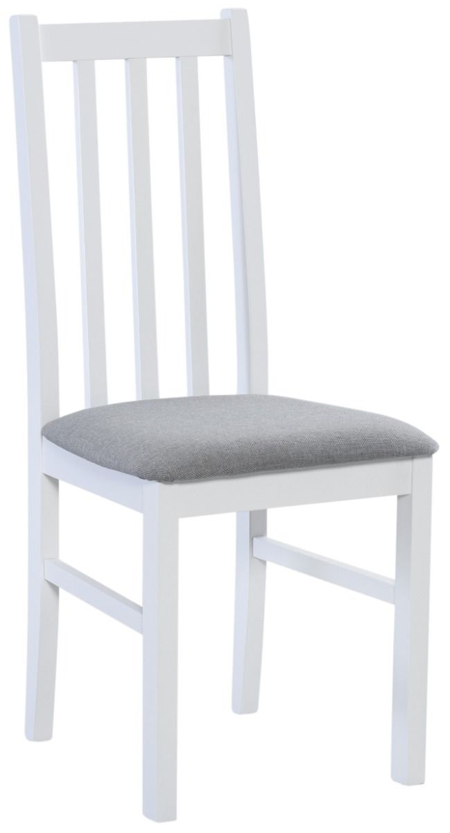 Kaura pyöreä pöytä ja tuolit, valkoinen