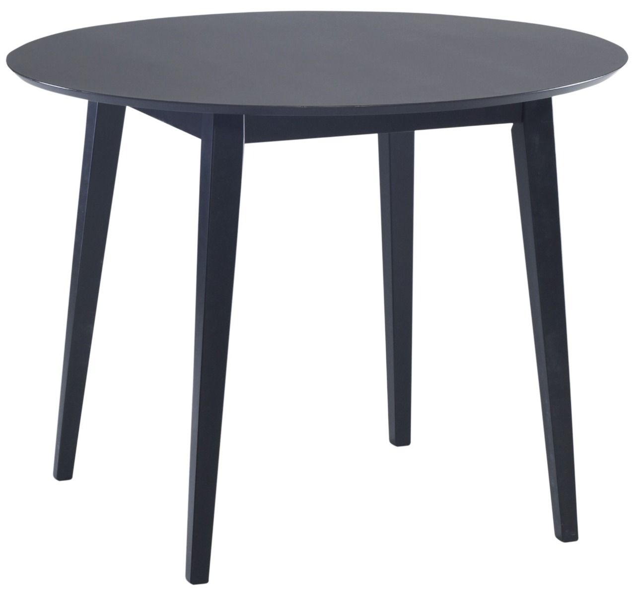 Kaura pyöreä pöytä ja tuolit, musta