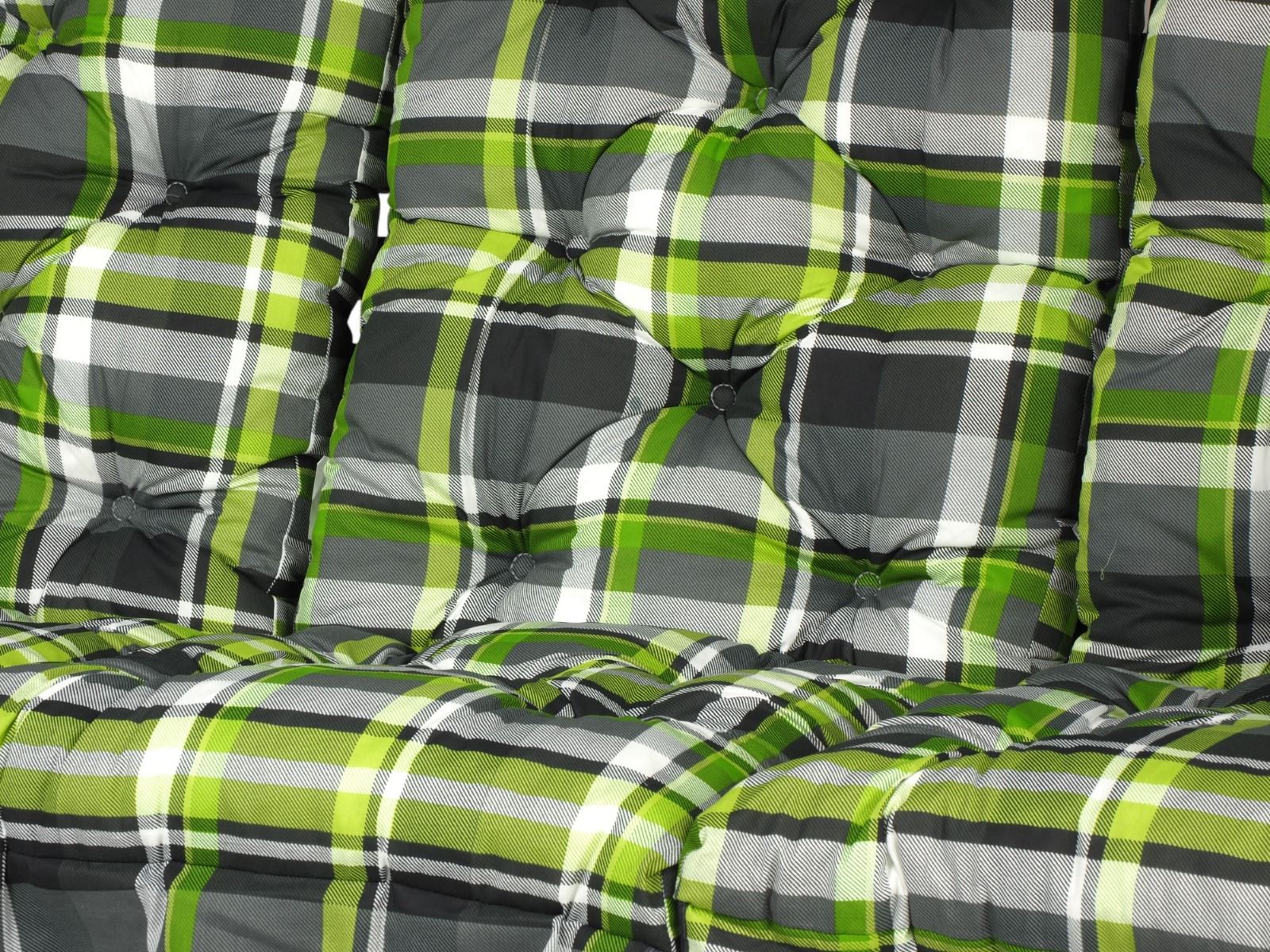 Stockholm keinun pehmusteet 165 cm, vihreä ruutu