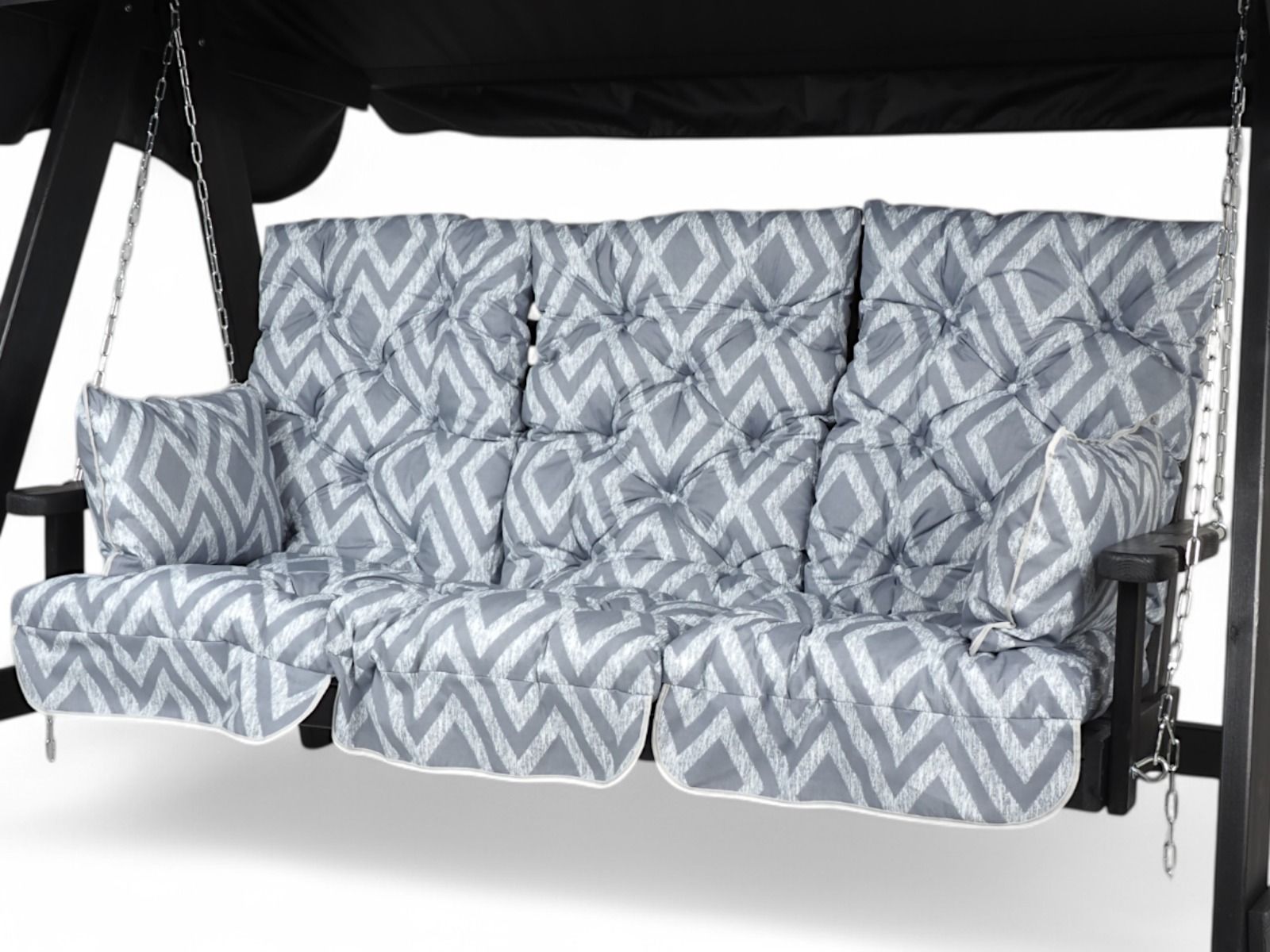 Keinun pehmusteet harmaa kuvio modernit