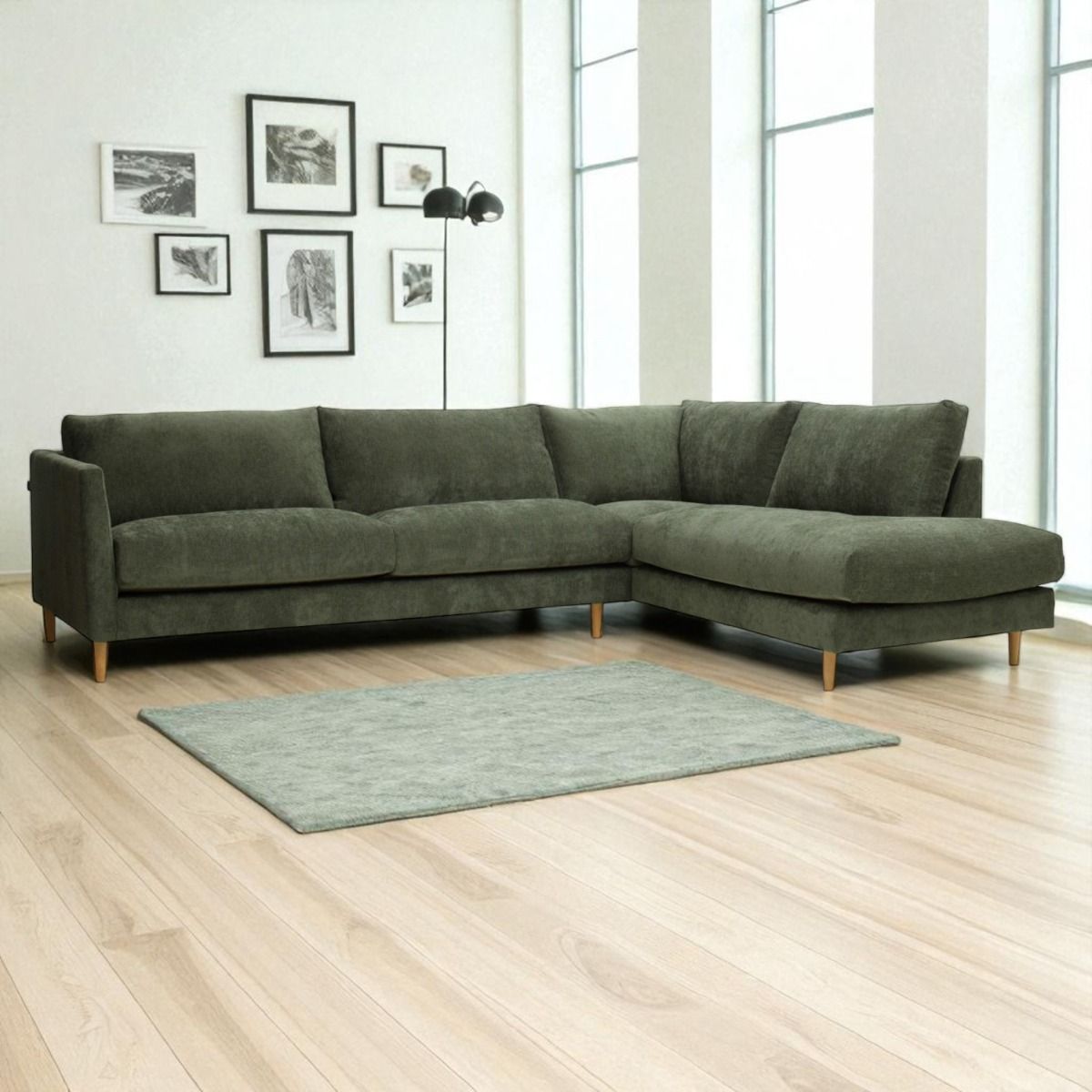 Unico Kelo avokulmasohva, vihreä