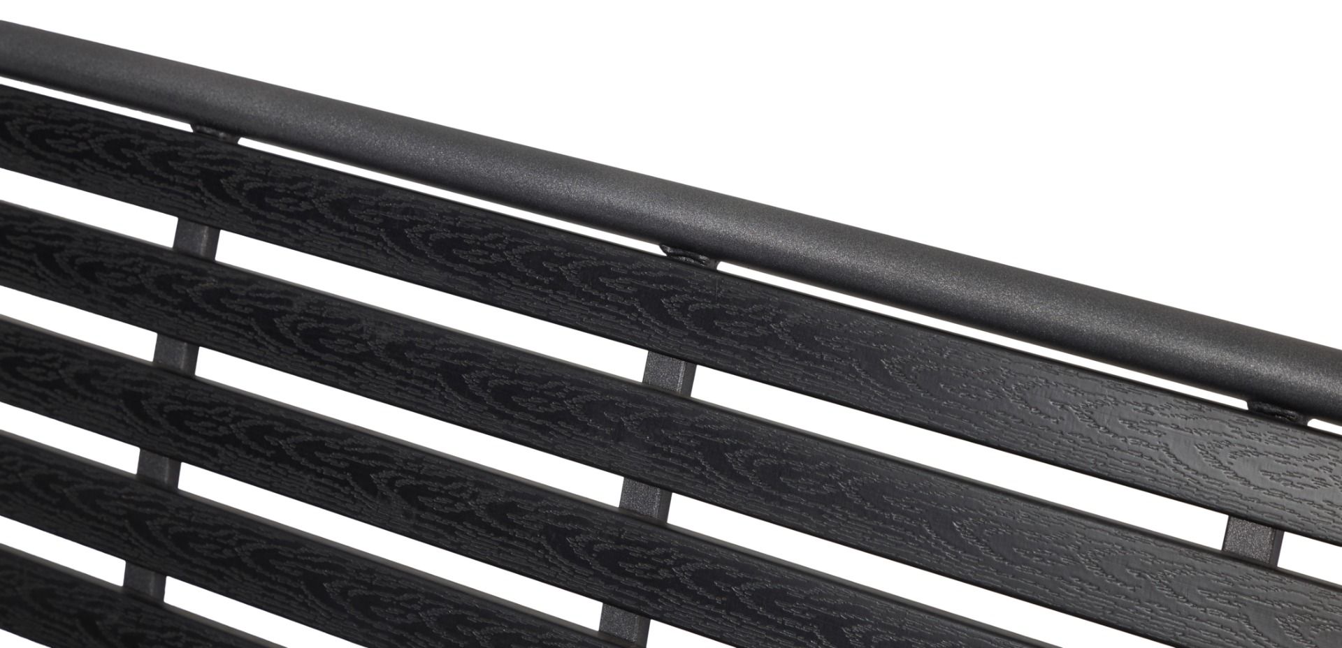 Kensington puutarhapenkki musta