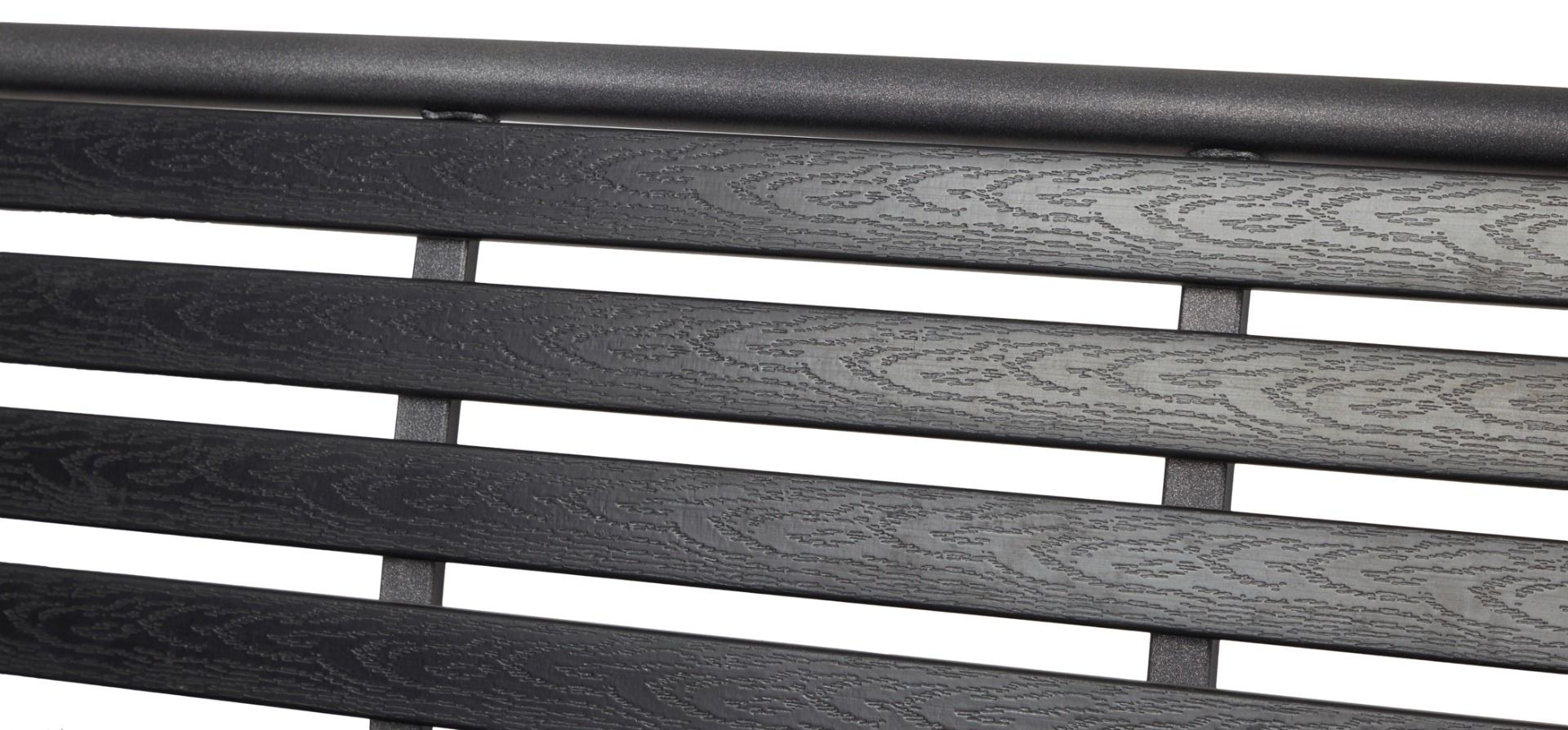 Kensington puutarhapenkki musta